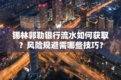 锡林郭勒银行流水如何获取?风险规避需哪些技巧?