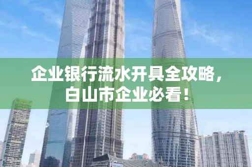 企业银行流水开具全攻略,白山市企业必看!