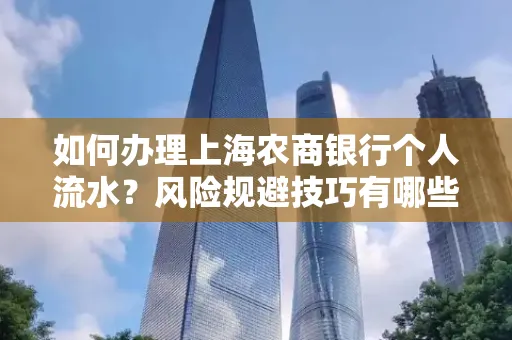 如何办理上海农商银行个人流水?风险规避技巧有哪些?