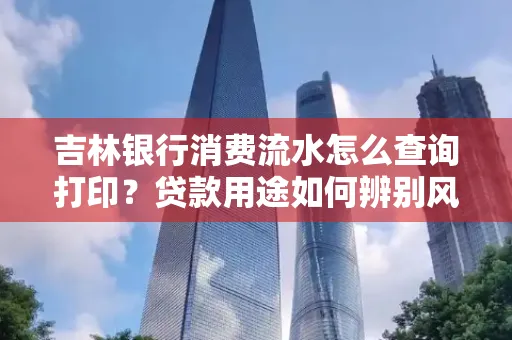 吉林银行消费流水怎么查询打印?贷款用途如何辨别风险?