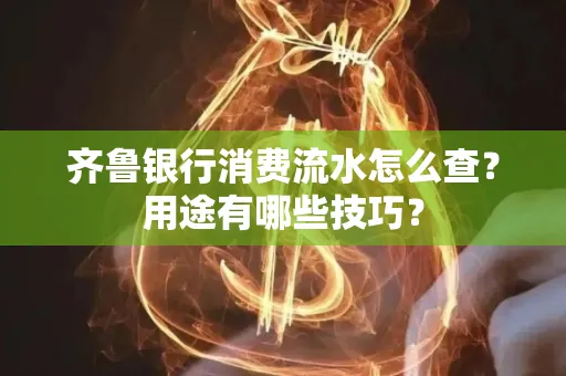 齐鲁银行消费流水怎么查?用途有哪些技巧?