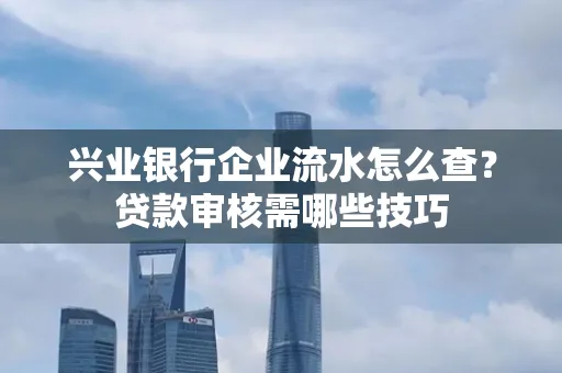 兴业银行企业流水怎么查?贷款审核需哪些技巧