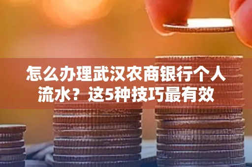 怎么办理武汉农商银行个人流水?这5种技巧最有效