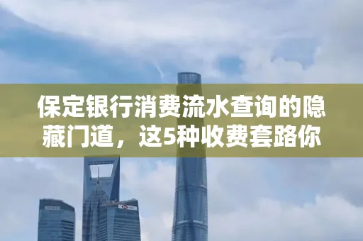 保定银行消费流水查询的隐藏门道,这5种收费套路你知道几个?