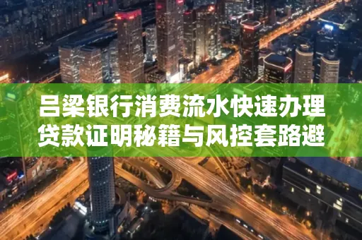 吕梁银行消费流水快速办理贷款证明秘籍与风控套路避坑指南