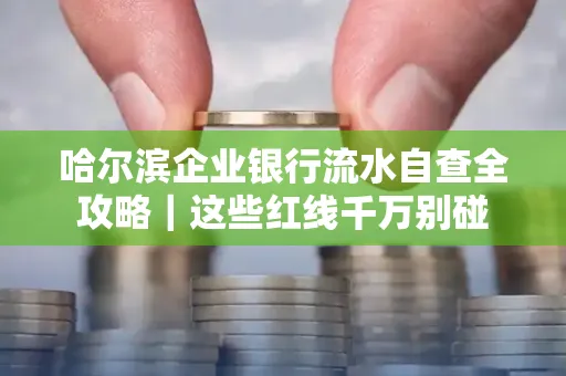 哈尔滨企业银行流水自查全攻略｜这些红线千万别碰