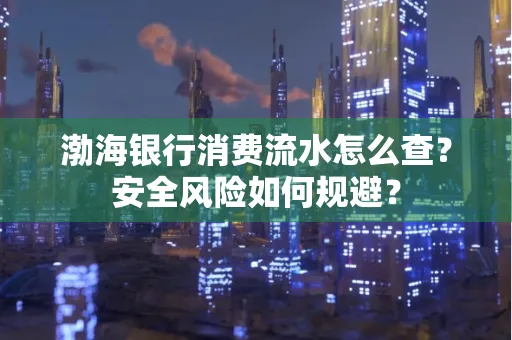 渤海银行消费流水怎么查?安全风险如何规避?