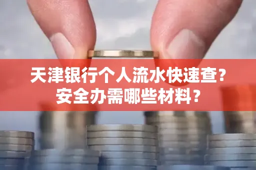 天津银行个人流水快速查?安全办需哪些材料?