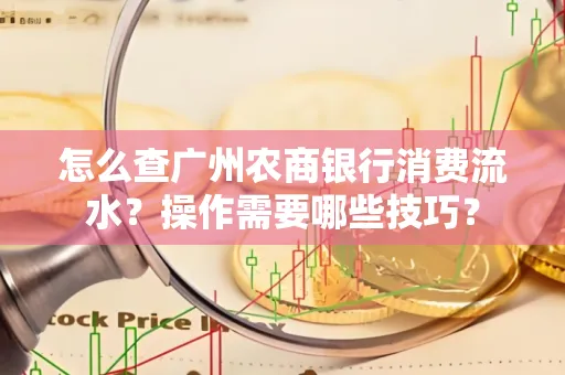 怎么查广州农商银行消费流水?操作需要哪些技巧?