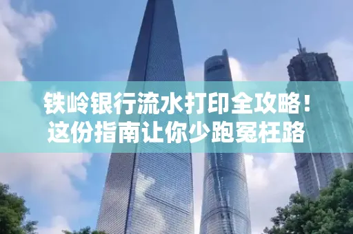 铁岭银行流水打印全攻略!这份指南让你少跑冤枉路