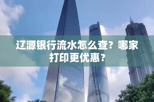 辽源银行流水怎么查?哪家打印更优惠?