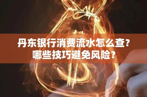 丹东银行消费流水怎么查？哪些技巧避免风险？