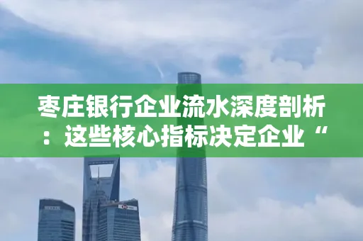 枣庄银行企业流水深度剖析:这些核心指标决定企业“钱袋子”健康度