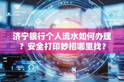 济宁银行个人流水如何办理?安全打印妙招哪里找?